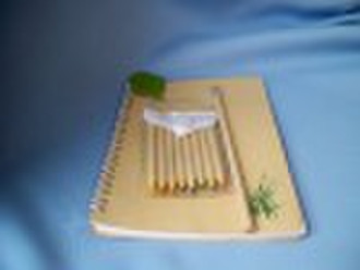 kraft paper spiral notebook