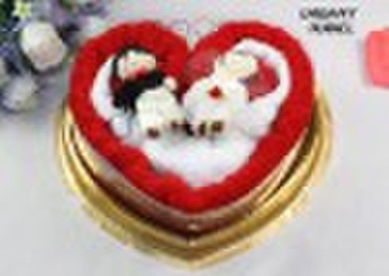 Wedding towel cake souvenir