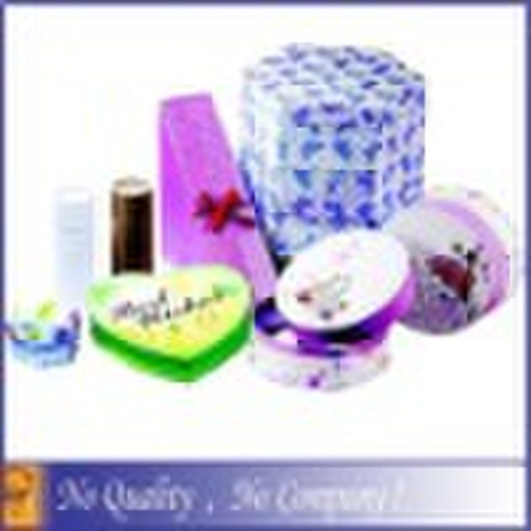 Bunte Papier-Geschenk-Box Druckservice