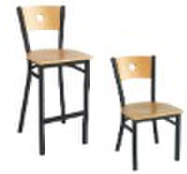 Metal restaurant chair  DG-6F2B/DG-6F6B