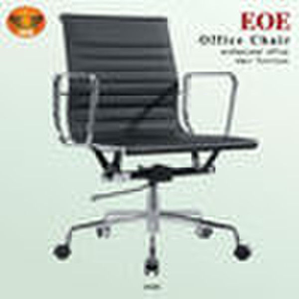 Popular aluminum frame leather designer chair