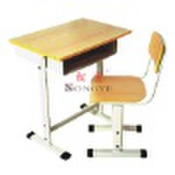 Egg tube Adjustable single Desk & Chair,school