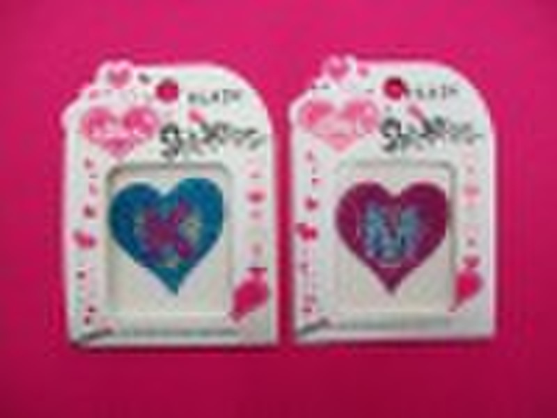 The heart letter stickers for mobile phone