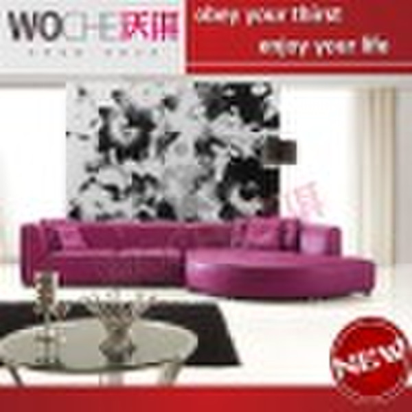 2011 latest  genuine leather sofa(WQ6808)