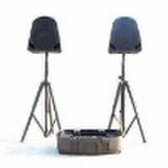 Plastic Case Speakers with 2 x 5 Band Graphic Equa