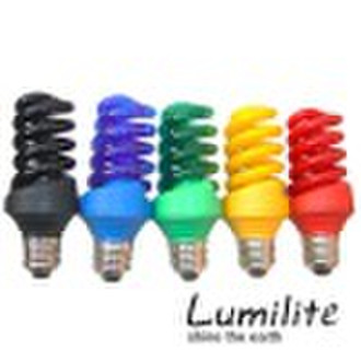 9mmcolorful spiral energy saving lamp