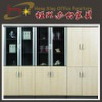 3 Doors Aluminum Frame With Drawers Bookshelf HX-R