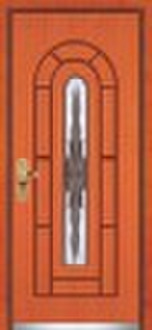 steel armored door with glass ( YF-G9015)