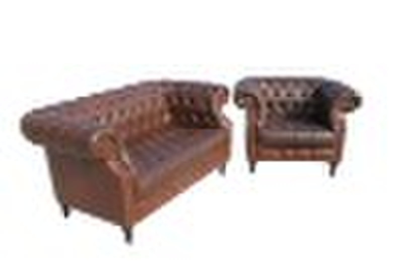 Leather sofa S1055