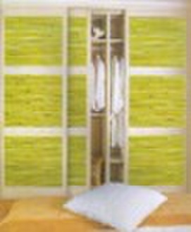 Panel wardrobe with sliding doors