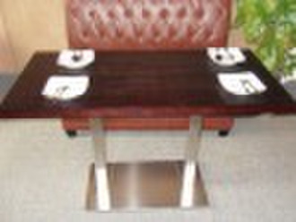 Wooden brown top restaurant table T509