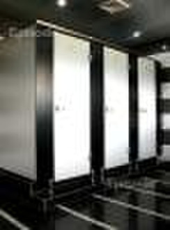Toilet cubicles system with stainless steel access