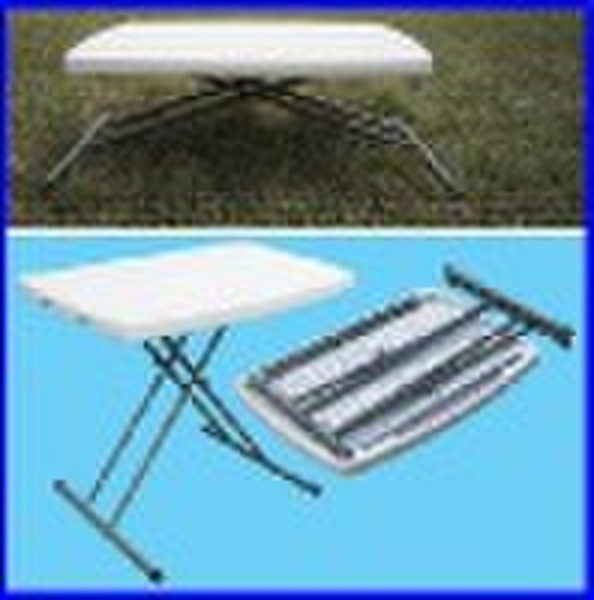 plastic folding table,blow molding height adjustab