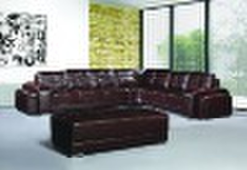 Ledersofa sectionals Ottomane