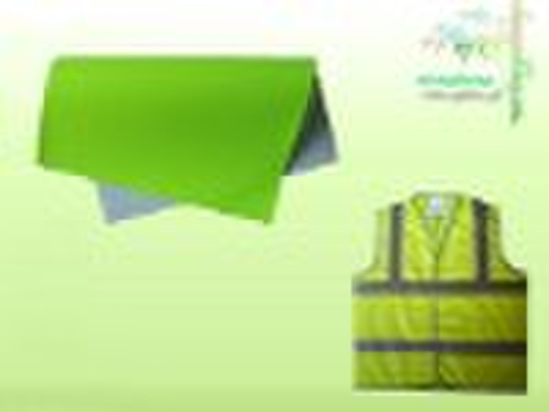 fluorescent waistcoat fabric with coated pvc