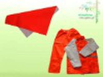 fluorescent raincoat fabric with coated pvc