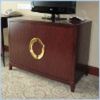 Golden handle TV cabinet