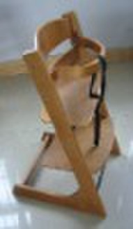 wooden baby chair