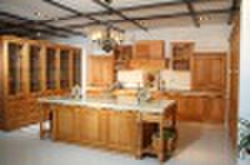 Olive solid wood kitchen cabinets