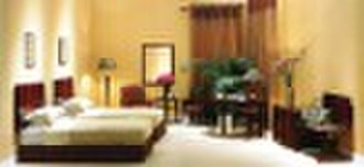 Bedroom set(Malaysia rubber wood MDF upholstery fa