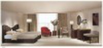 Hotel bed furniture(Malaysia rubber wood upholster