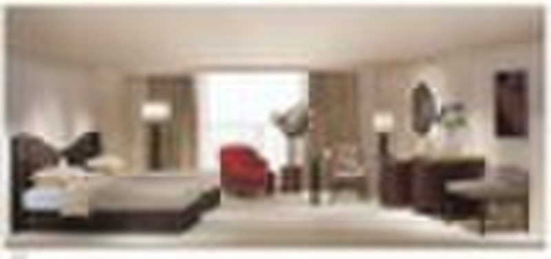 Hotel bed furniture(Malaysia rubber wood upholster