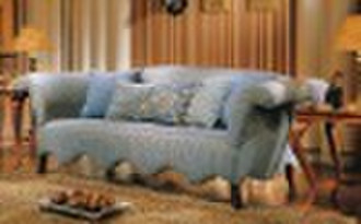 Sofa(Malaysia rubber wood upholstery fabric high-d