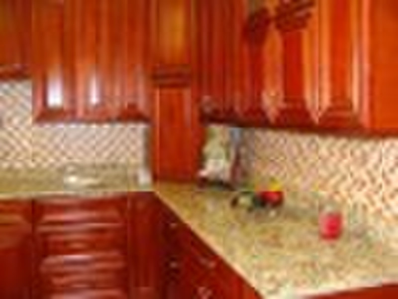 solid wood kitchen cabinet glazed