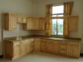 деревянный современный кухонный шкаф