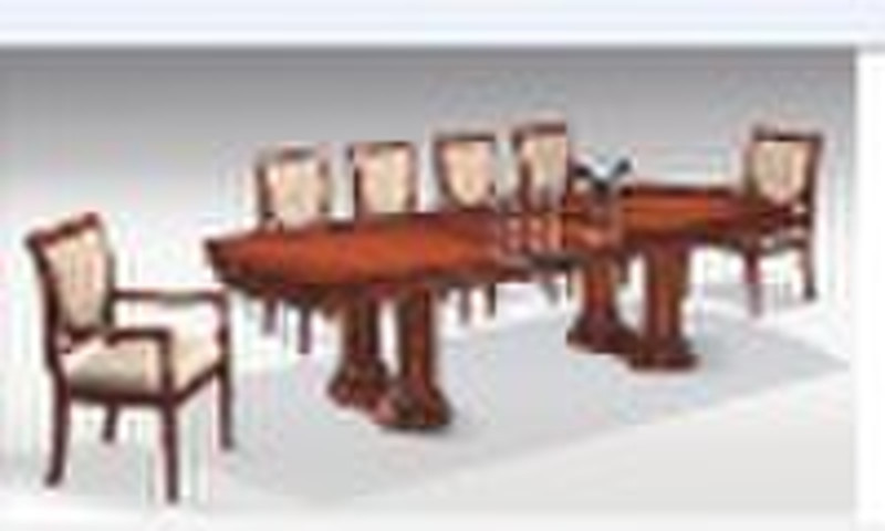 double pedestals dining table sets