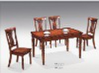 double pedestals dining table sets