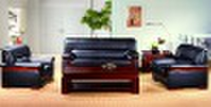 leahter office sofa