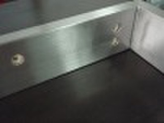 brushed & polished Stainless Steel table legs,