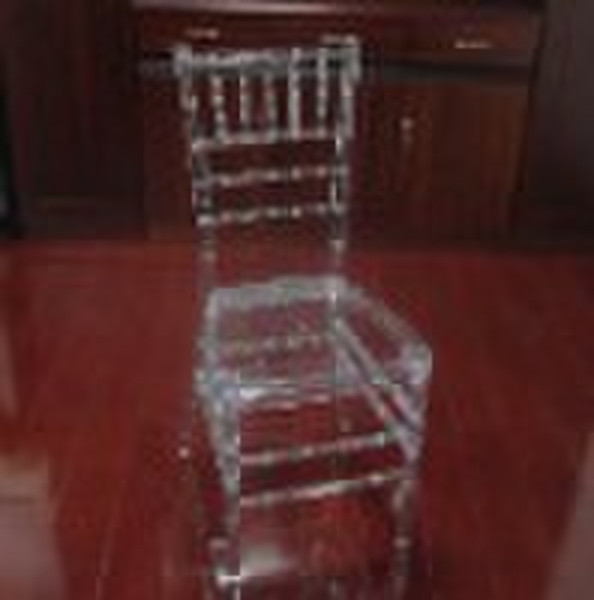 crystal plastic chiavari chair