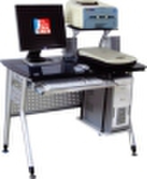 Steel Glass Computer Table