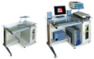 Steel Glass Computer Table