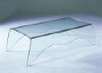 bend glass coffee table