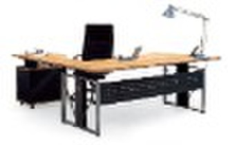 steel wood office desk design