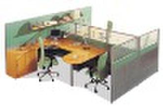 Büro-Stellwand / Bildschirm und Workstation-