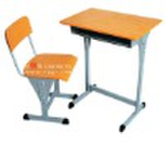 double student desk and chair