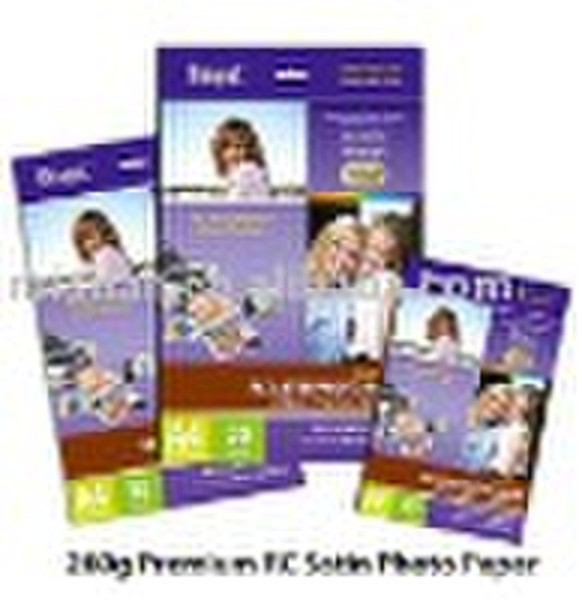 Professional Dual  Soft Satin Inkjet Photo Paper 2