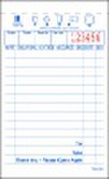 Guest check ,Restaurant docket book,waiter docket