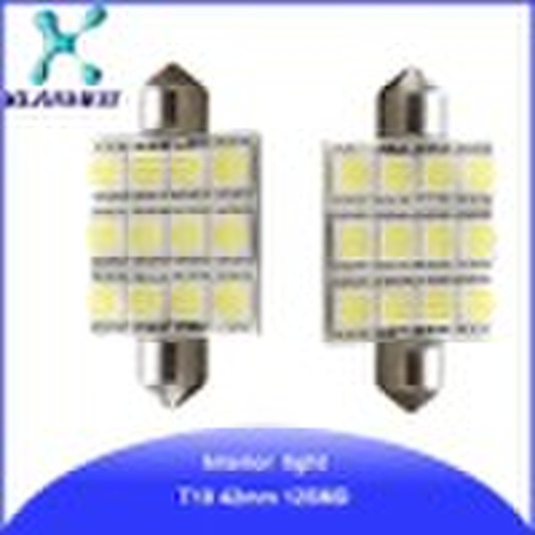 T10X42mm 12SMD car led light