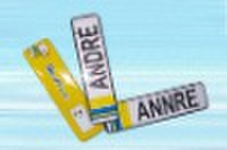 Tin number plate