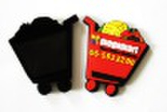 promotional decorative 3D rubber fridge magnet