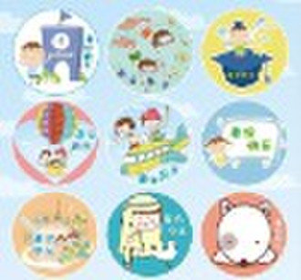 various cartoon sticker