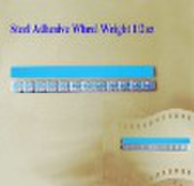 stick wheel weight on blue tape 1/2 oz