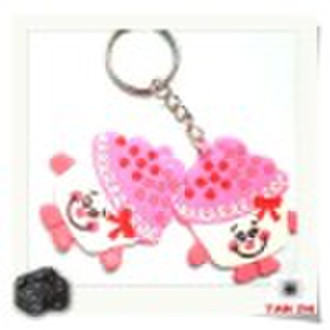 Fashion keychain photo insertable