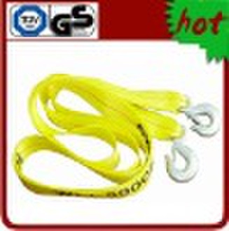 Heavy Duty Tow Strap with forged eye hooks for pul
