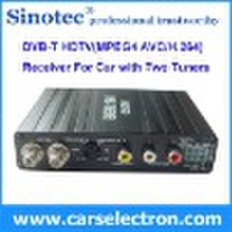 Car DVB-T TV Receiver,Support MPEG-4, Support PAL/